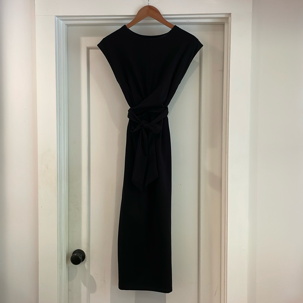 Modern Citizen Tie Front Black Dress (Size: S)